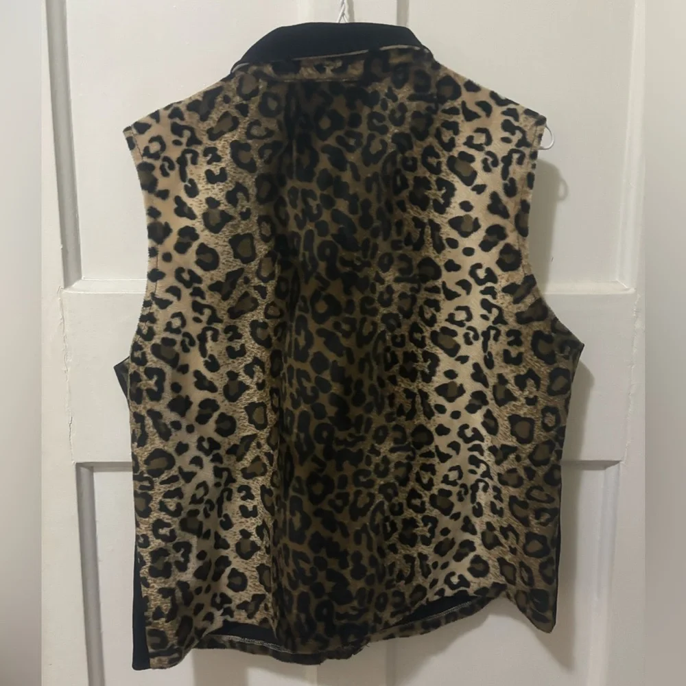 VINTAGE Leopard Print Vest - Picture 3 of 6